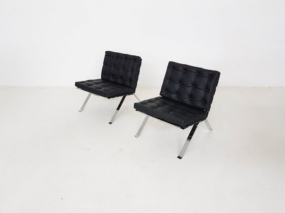 Image 1 of Set of 2 lounge chairs model Euro 1600 by Hans Eichenberger for Girsberger