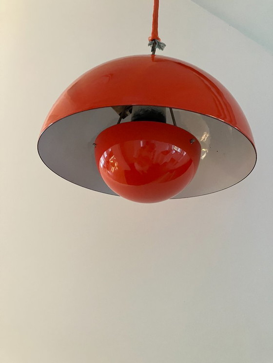 Image 1 of 2x Verner Panton Flowerpot VP1 rosso design scandinavo