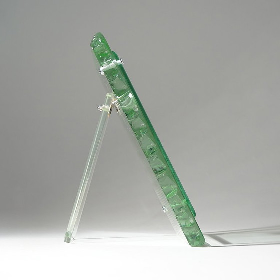 Gehamerd glazen tafel fotolijst, jaren 60 – Lijsten, Metal, Glass (photo 5 of 14)