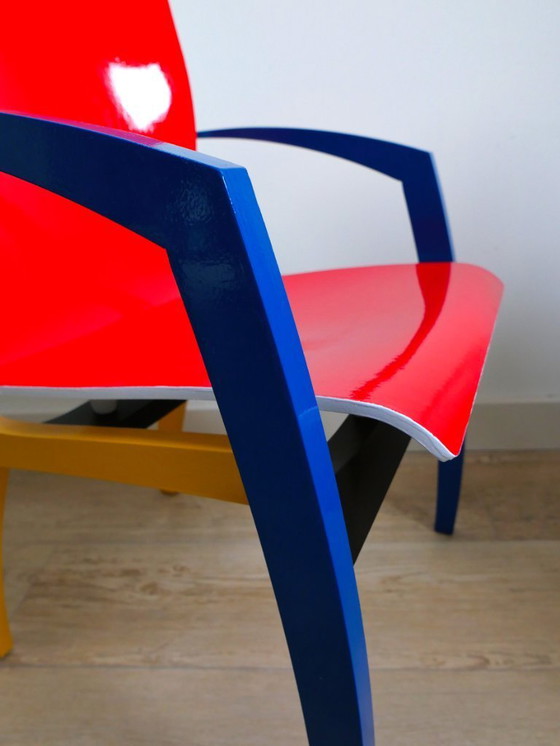 Image 1 of Sedia da pranzo Leolux Camarilla ispirata a "Mondriaan".