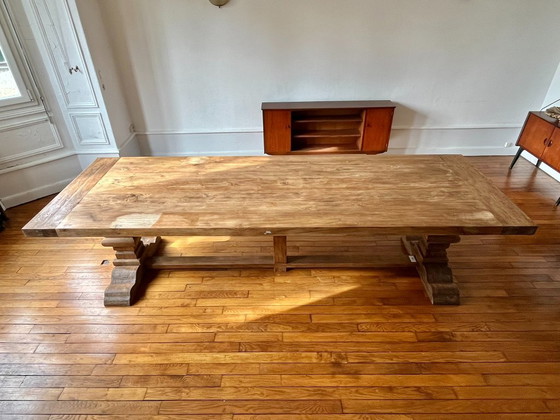 Massiver Esstisch aus Altholz im Klosterstil – Spirito (280 x 100 cm) – Follos Design, Esstische, Wood (photo 3 of 5)