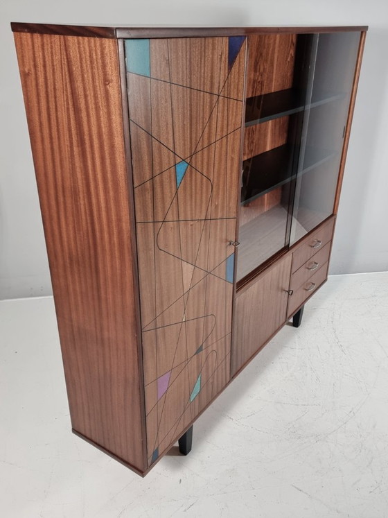Image 1 of Vintage vitrinekast, jaren 70