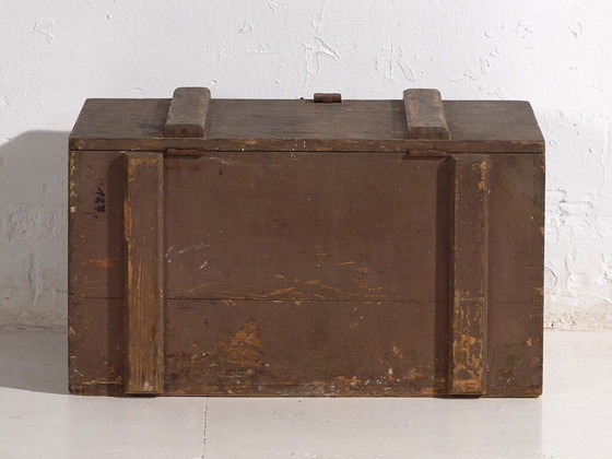 Petit coffre ancien vert olive (c.1920) #26 – Commodes, Rustic (photo 29 of 34)