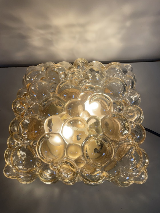 Image 1 of  Vintage Helena Tynell grote plafonnière van Glashutte Limburg  