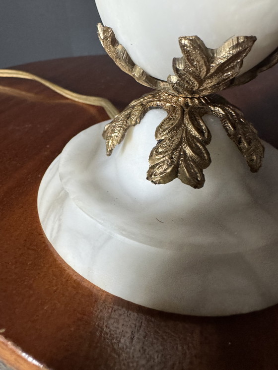 Image 1 of albasten kolomlamp uit de jaren 60