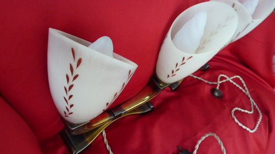 Pair of ART DECO Table lamps – Bronze (photo 5 of 5)