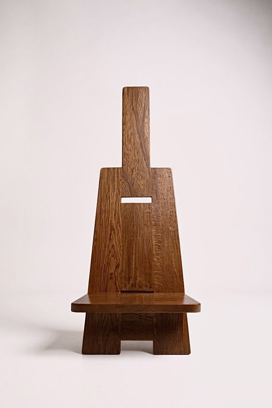 Image 1 of Poltrona minimalista brutalista di Alain Gaubert - 1980