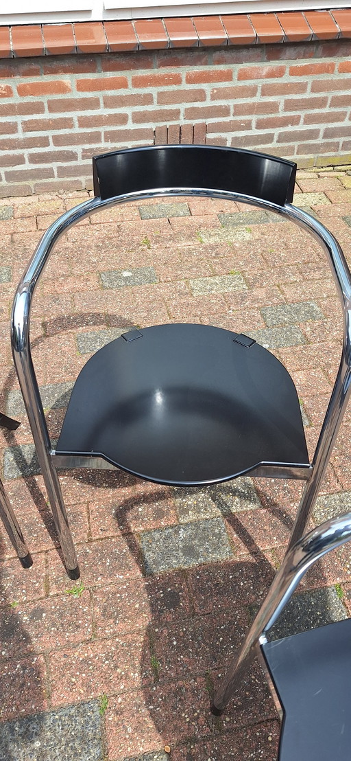 4 pcs desgn dining chairs Zanotta fauna