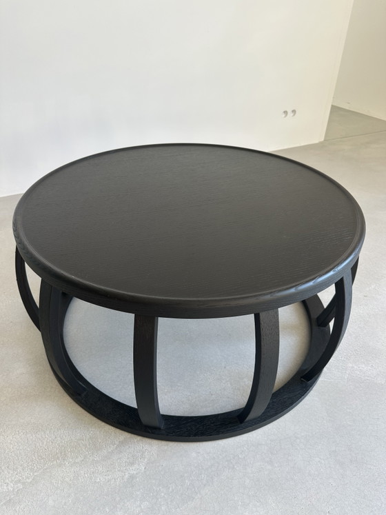 Image 1 of Table Basse Maxalto Loto – Ø 80 cm – Chêne Noir (Antonio Citterio)
