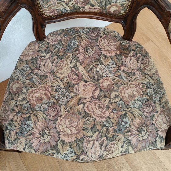Set di sedie e poltrone vintage francesi Luigi XV Gobelin – Textile (photo 12 of 20)