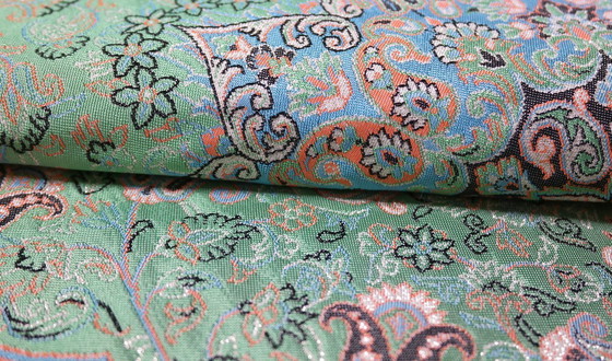 Image 1 of Oriental Handmade Tablecloth, Very Finely Crafted from Silk Threads, 75 x 75 cm