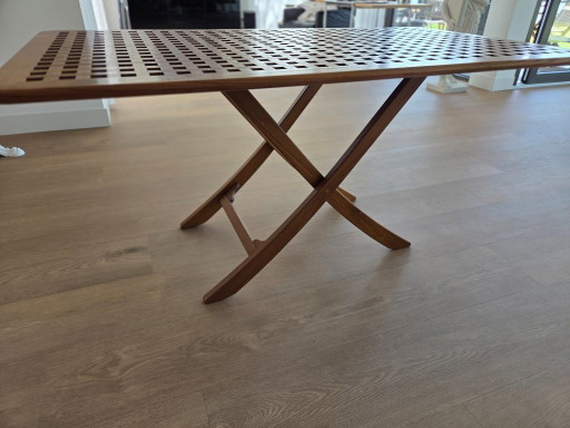 Teak bloktafel 150x75 verstelbaar/opvouwbaar – Wood (photo 2 of 9)