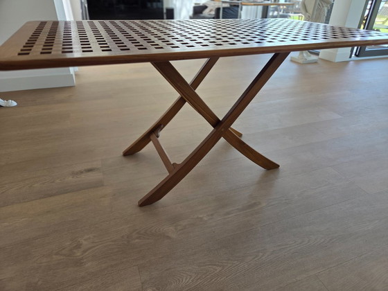Teak bloktafel 150x75 verstelbaar/opvouwbaar – Wood (photo 2 of 9)