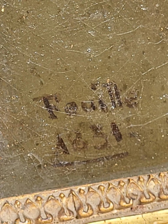 Image 1 of Antiek olieverfschilderij op doek uit de 19e eeuw, portret van een jonge man.