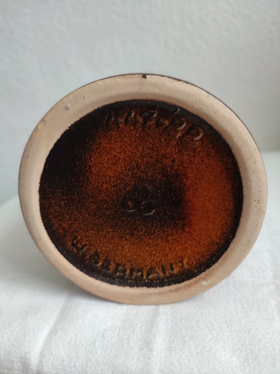 Image 1 of Vintage Scheuring West Germany 447-22 Vaso caraffa rosso marrone lava