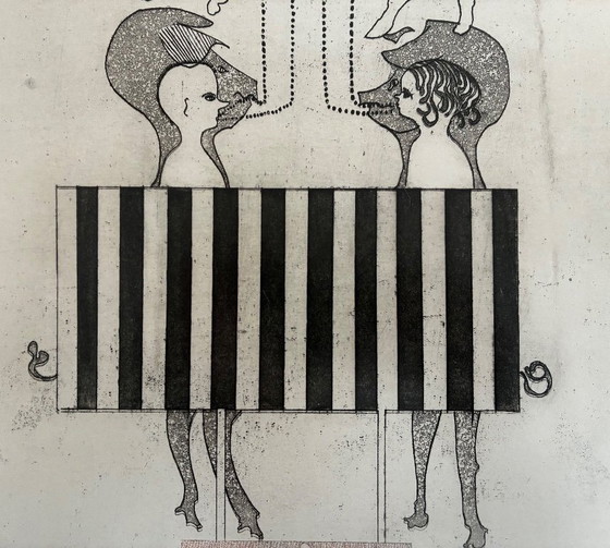 Image 1 of Anneke van der Mandele – Boerenbedrog Anneke van der Mandele (Bergen, 1938) - 'Boerenbedrog' (1970)