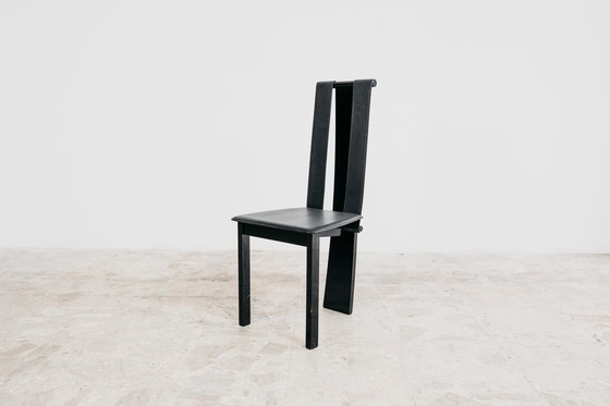 Image 1 of Set 4 Sedie Da Pranzo Postmoderne Design Anni ‘80 Modernariato