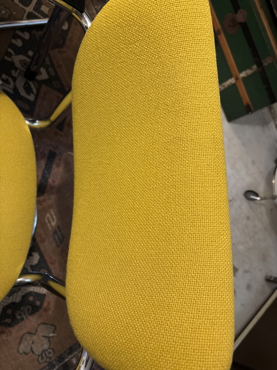 3 X Gebroeders De Wit 3011 – Stoelen / fauteuils, Metal, Textile (photo 4 of 5)