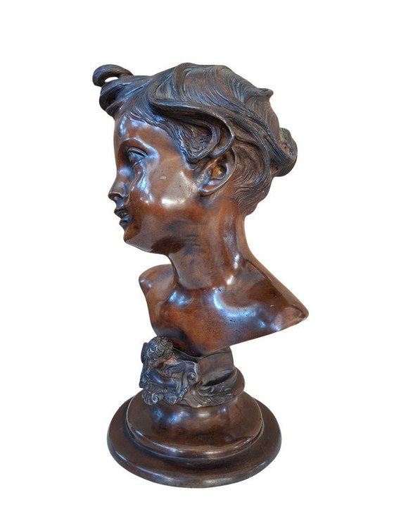 Image 1 of Prestigious Bronze Bust of Vincenzo Gemito "Alessandro" (Anastolè) 1890