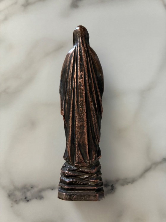 Metal Virgin Statuette, Early 20th Century – Decorative Objects (photo 3 of 7)