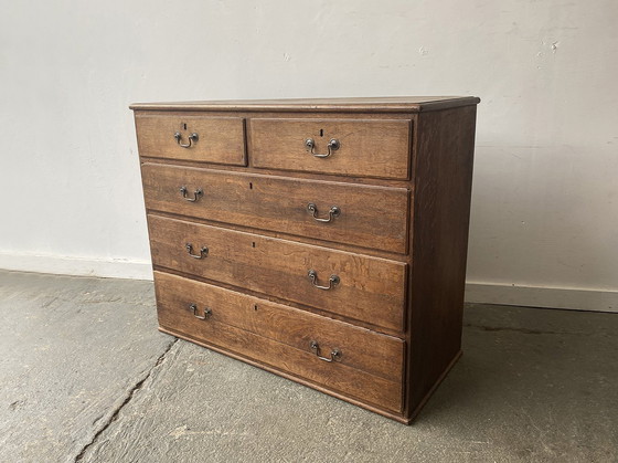 Image 1 of Early 19th Century Georgian Oak Chest of Drawers