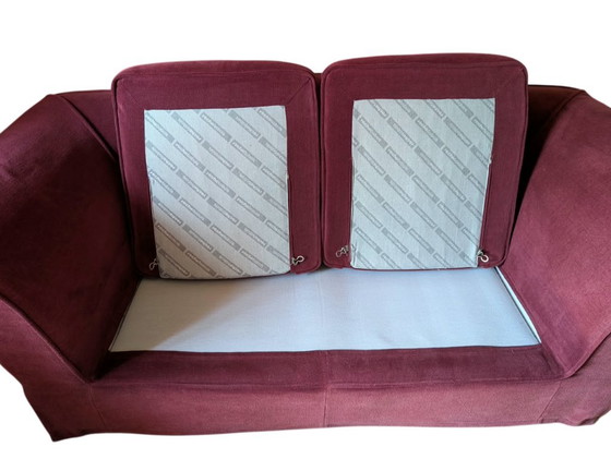 Splendido divano Roche Bobois 2 posti in velluto Rosso Bordeaux – Divani, Textile, Velvet (photo 4 of 15)