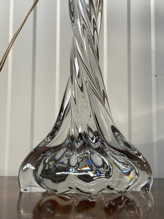 Image 1 of Vintage French Baccarat Table Lamp