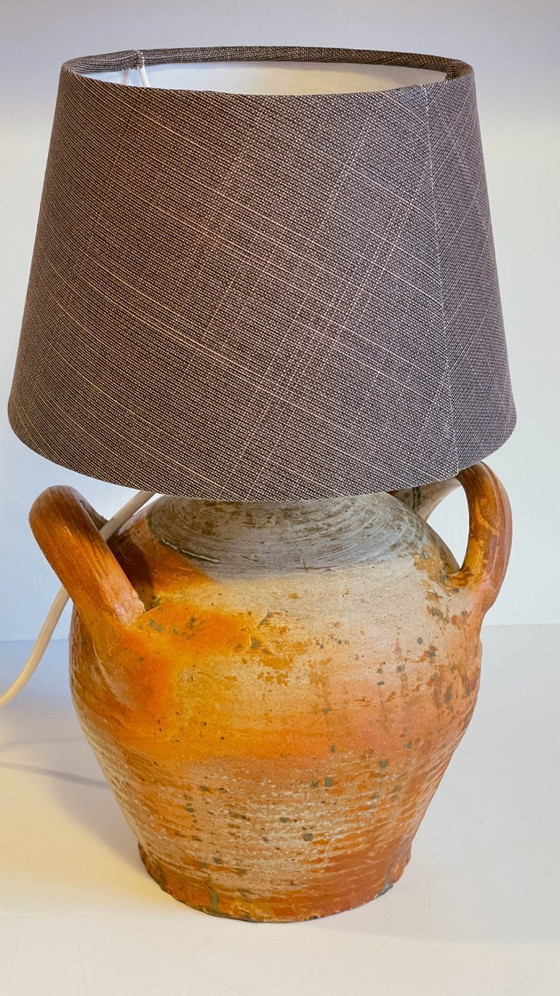 Image 1 of Vintage Handmade Pottery Lamp