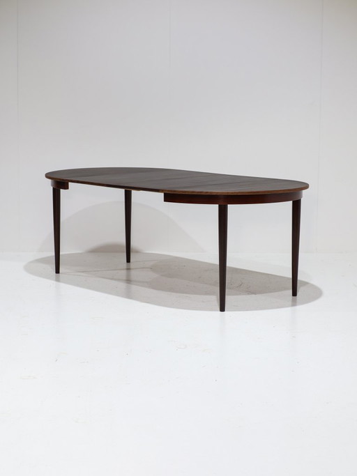 Extendable Round Dining Table Rosewood Danish 1960s – eettafels, Vintage