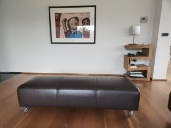 Image 1 of Alberta corner sofa, brown leather