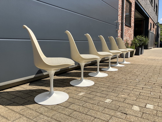 Image 1 of 6x Original Vintage Knoll Tulip Dining Chairs Eero Saarinen