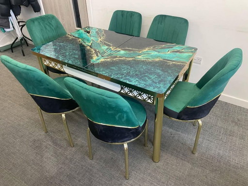 Dining for Sale! Brand New Turkish Style Dining Table with 6 Chairs, Reasonable Price, COD Available!