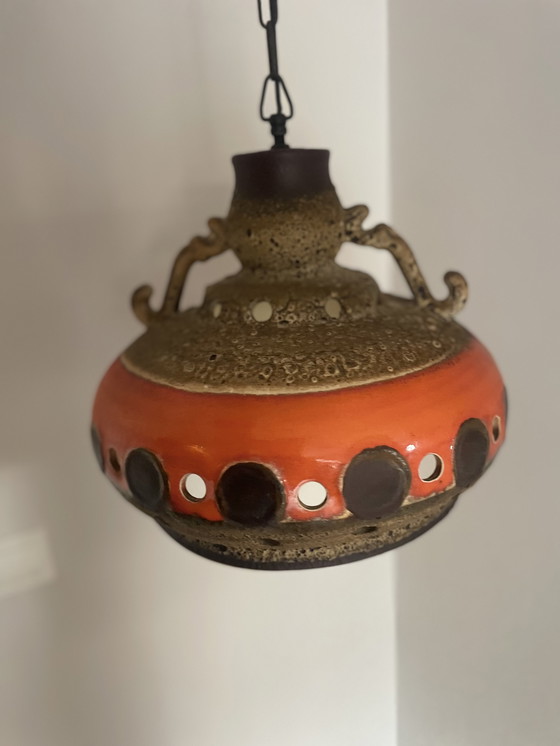 Image 1 of Great fat lava pendant lamp, designed and made by the German company Linus Bopp (Limbach)