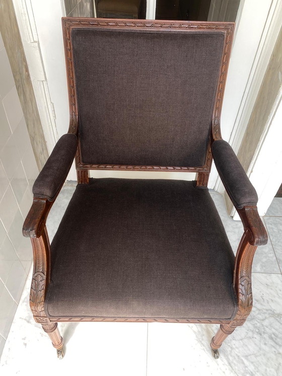 Image 1 of 2x armchairs Louis XVI