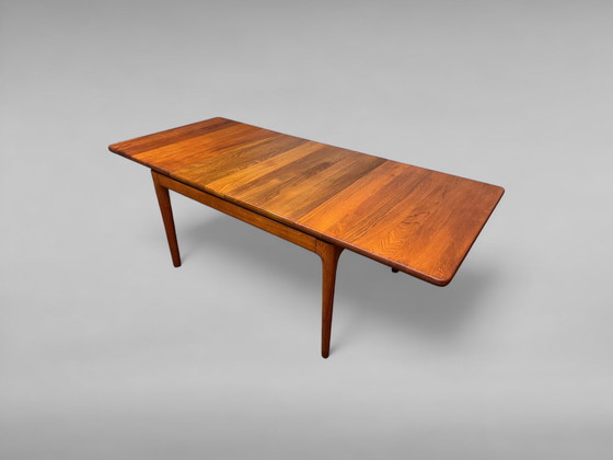 Image 1 of Ausziehbarer Dänischer Teak Esstisch von Glostrup