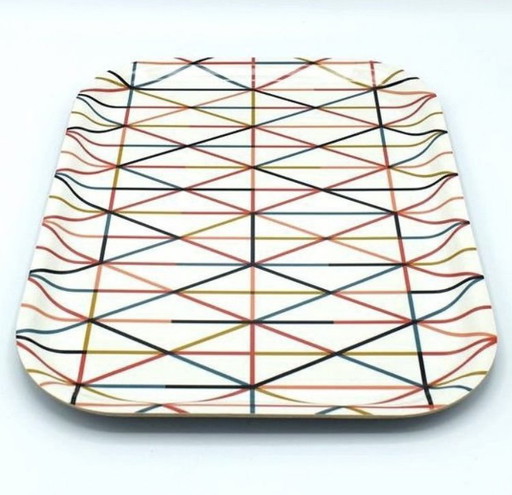 Vitra Classic Tray Tray Large, Grid Multicolor