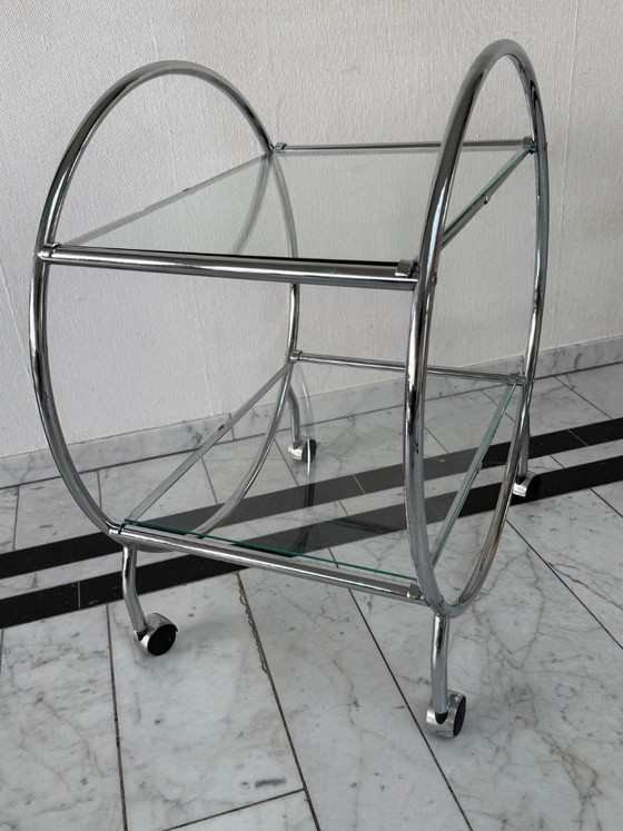 Image 1 of Chariot de service Art déco Bauhaus