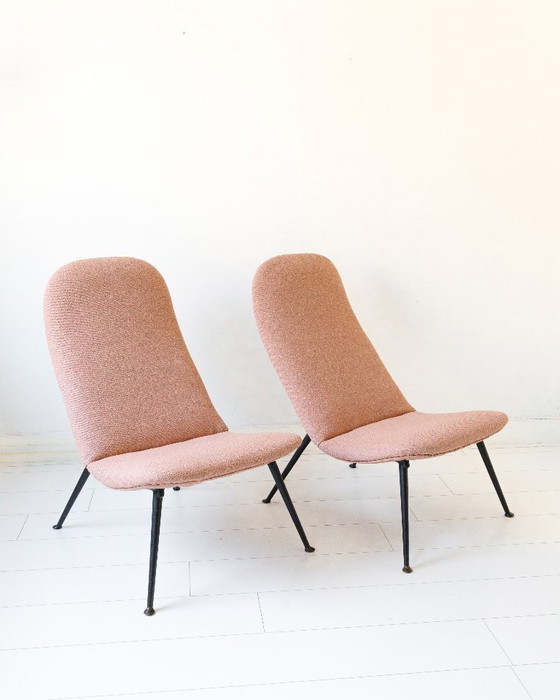 Image 1 of Ensemble de 2 fauteuils lounge vintage Theo Ruth