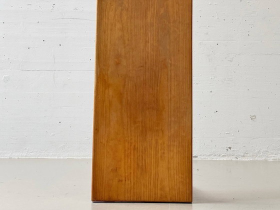 Image 1 of Banc/siège simple en bois de hêtre, Suisse, années 1970