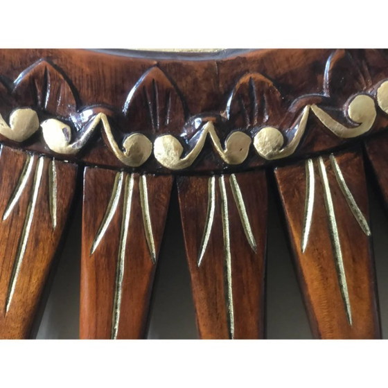 Image 1 of 1990s "Sunbeam" Maple Wood Clock