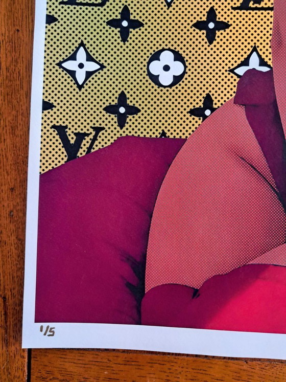 Image 1 of TUSHI KUNI - Pop Art francese - Litografia d'artista incorniciata