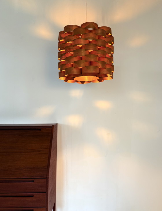 Image 1 of Vintage slatted pendant lamp, Hans Agne Jakobsson '60