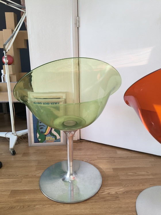 Image 1 of Vintage design draaibare Eros stoelen van Philippe Starck voor Kartell