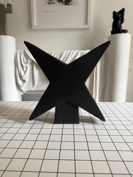 Image 1 of Star Vase design 1980 vintage postmodern