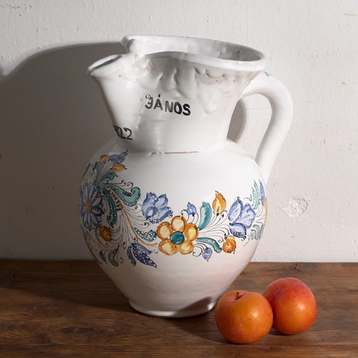 Cruche en céramique émaillée antique – Empire Austro-Hongrois, Année 1922