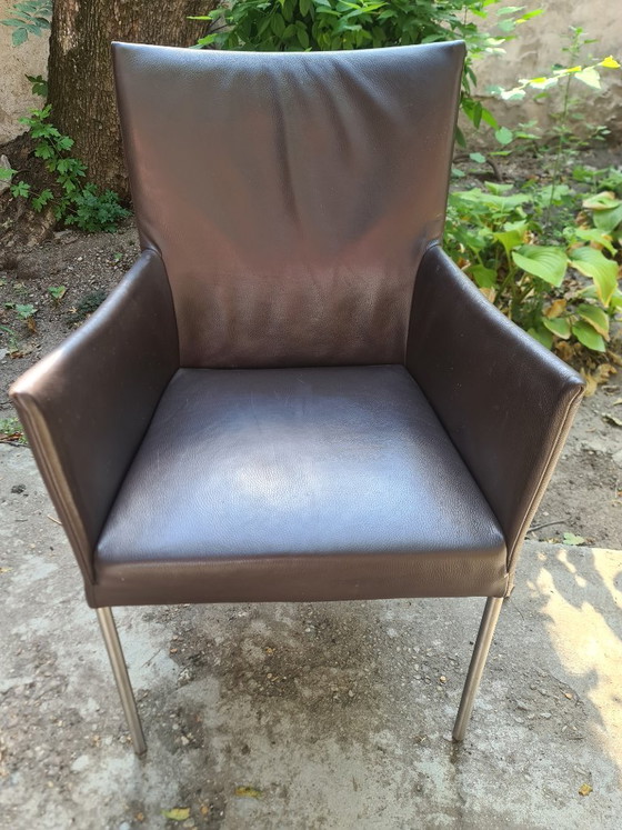 4 sedie Bert Plantagie ARC-E - Pelle marrone scuro – Sedie da pranzo, Leather, Metal (photo 3 of 5)