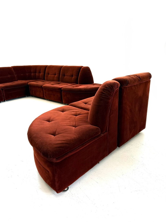 Divano modulare vintage 9 pezzi, Laauser ‘80 – Divani modulari, Cromo, Legno (photo 13 of 15)