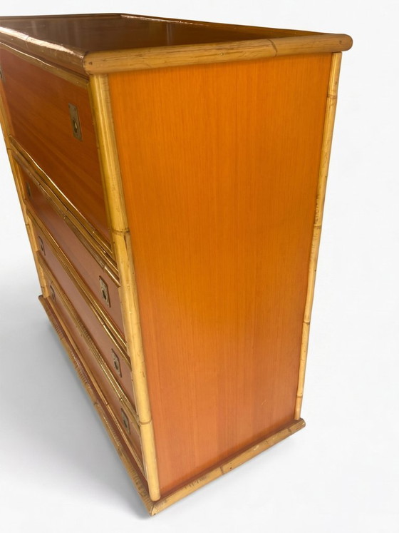 Image 1 of Vintage rotan commode DAL VERA - Italy