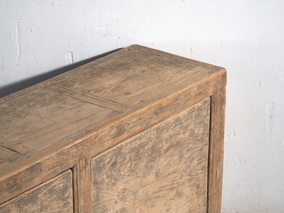 Antique sideboard in elm with two doors – China, circa 1950 – Sideboard cabinet (photo 10 of 40)