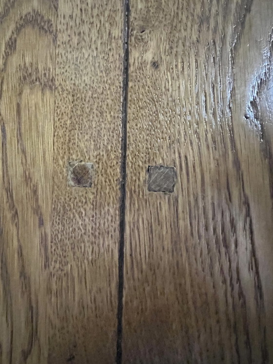 Image 1 of Plain oak extendable table